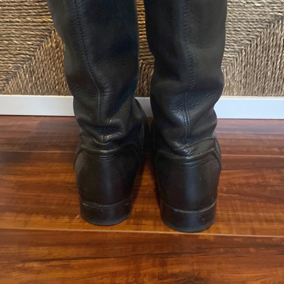 Frye Tall Black Leather Boot Women’s Size 8.5 - Picture 5 of 11